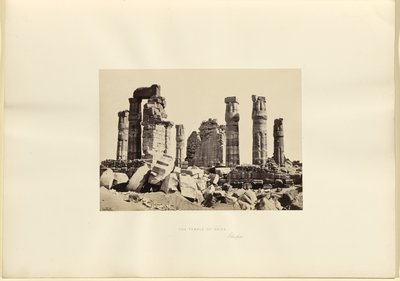 The Temple of Soleb, Ethiopia by Francis Frith
