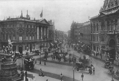 Piccadilly Circus, 1909 by Frith and Co