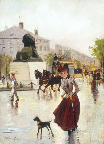 Paris Street Scene by Francis Garat