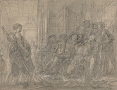 Falstaff Inspecting the Recruits by Francis Hayman