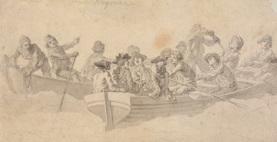 Figures in Boats by Francis Hayman