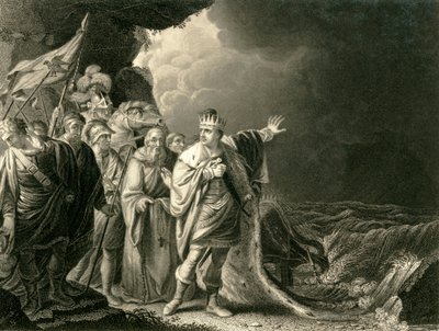 Canute Reproving His Courtiers by Francis Holl