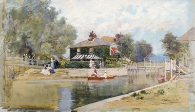 A Summer Day on the Canal by Francis Hopkinson Smith