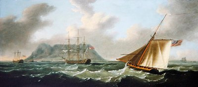 Shipping off Cape Town by Francis II Sartorius
