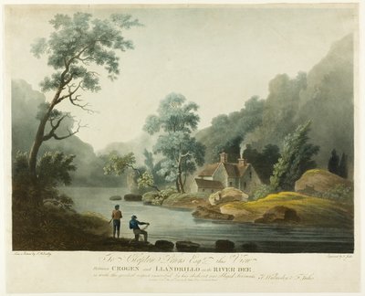 Between Crogen & Llandrillo on the River Dee by Francis Jukes