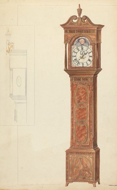 Grandfather Clock by Francis Law Durand
