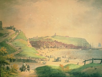 The South Bay Scarborough, 1790 by Francis Nicholson