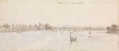 Lambeth from York House by Francis Place