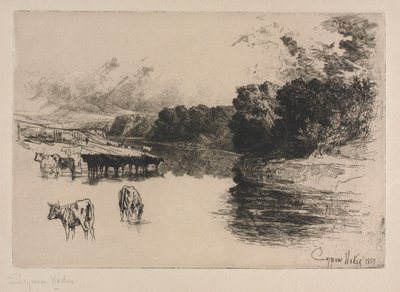 A Lancashire River by Francis Seymour Haden
