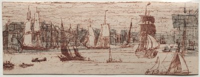A Sketch Off Greenwich by Francis Seymour Haden