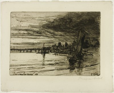 Battersea Bridge by Francis Seymour Haden