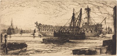 Breaking Up of the Agamemnon by Francis Seymour Haden