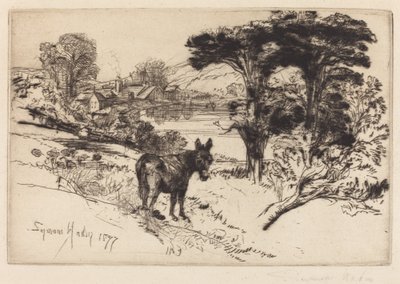 Challow Farm by Francis Seymour Haden