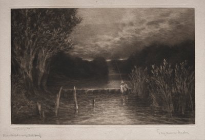 Grayling Fishing by Francis Seymour Haden