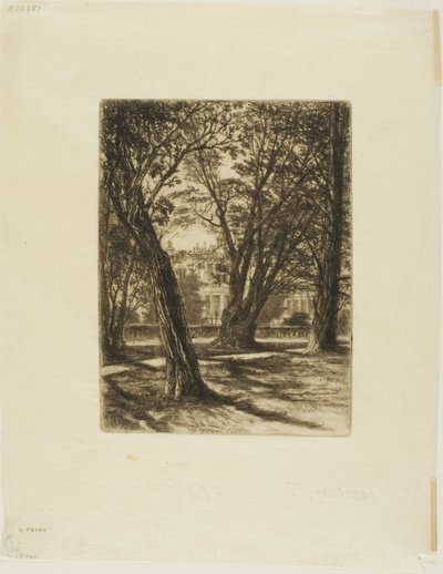 Kensington Gardens, No. I (small plate) by Francis Seymour Haden