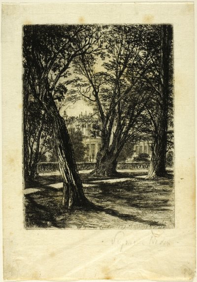 Kensington Gardens, No. I (small plate) by Francis Seymour Haden