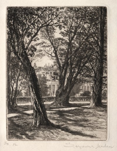 Kensington Gardens The Small Plate by Francis Seymour Haden