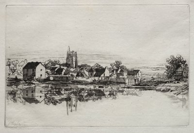 Kidwelly Town by Francis Seymour Haden