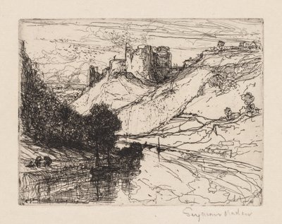 Kilgaren Castle by Francis Seymour Haden