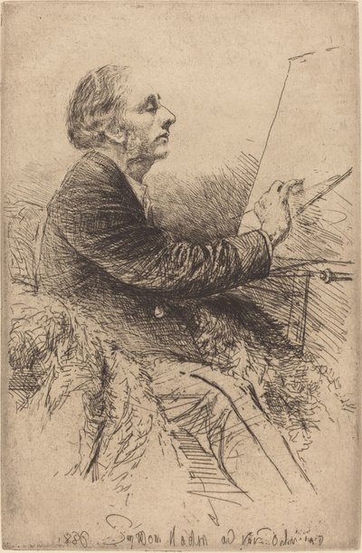 Self-Portrait at the Easel by Francis Seymour Haden
