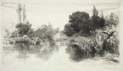 Shere Mill Pond (The Larger Plate) by Francis Seymour Haden