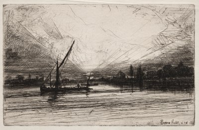 Sunset on the Thames by Francis Seymour Haden