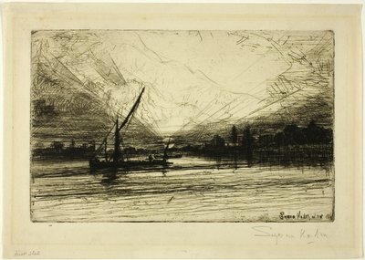 Sunset on the Thames by Francis Seymour Haden