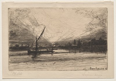 Sunset on the Thames by Francis Seymour Haden