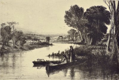 Thames Fishermen No.1 by Francis Seymour Haden