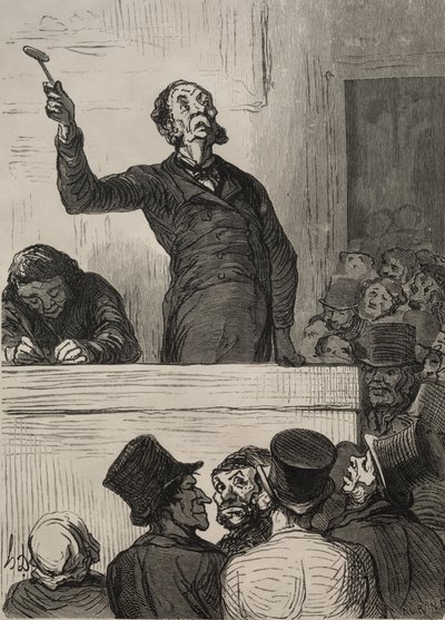 The Auction Room: The Auctioneer by Francis Seymour Haden