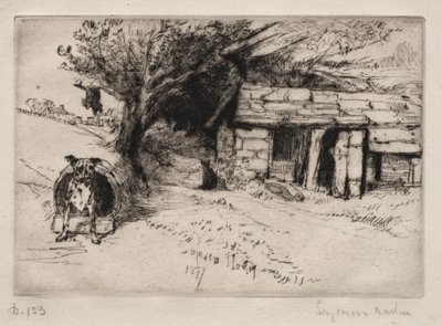 The Cabin, 1877 by Francis Seymour Haden