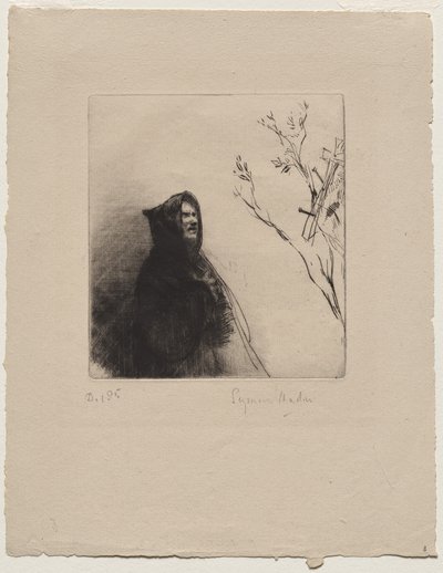 The Monk Praying - St. Francis by Francis Seymour Haden