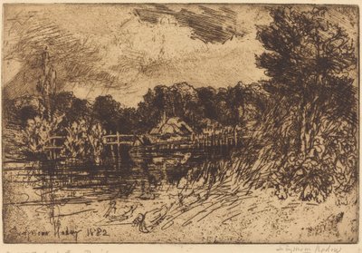 The Test at Longparish by Francis Seymour Haden