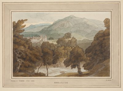 Ambleside, A View near Clappers Gate, Ambleside by Francis Towne