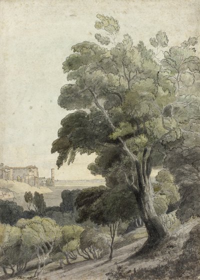 Tivoli, Showing Rome in the Distance by Francis Towne