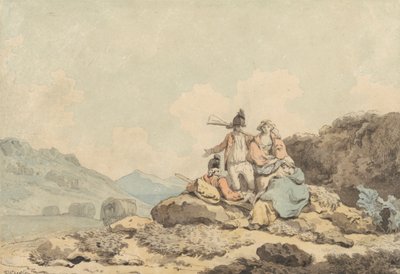 Soldiers and Country Women by Francis Wheatley