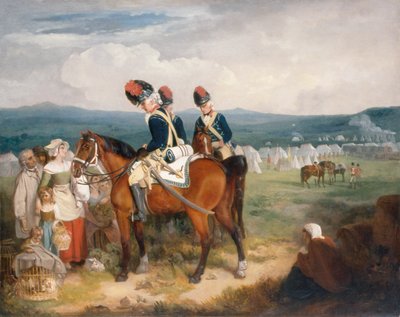 The Encampment at Brighton, Scotland by Francis Wheatley