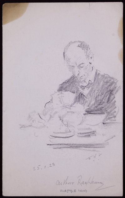 Portrait of Arthur Rackham by Francis Wilfred Lawson