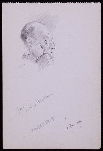 Portrait of Arthur Rackham by Francis Wilfred Lawson