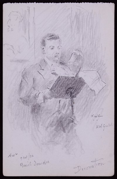 Portrait of Basil Ionides by Francis Wilfred Lawson