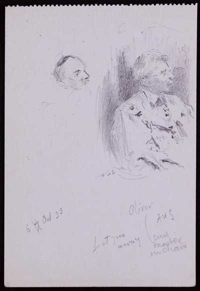 Portrait of Basil Oliver by Francis Wilfred Lawson