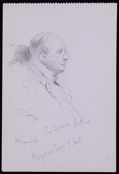 Portrait of Edwin Lutyens by Francis Wilfred Lawson