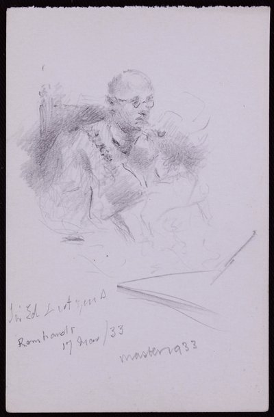 Portrait of Edwin Lutyens by Francis Wilfred Lawson