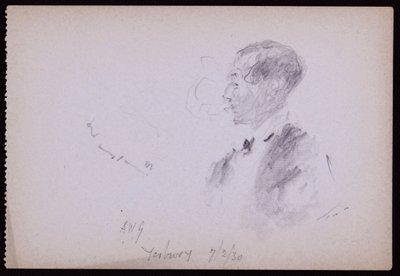 Portrait of FR Yerbury by Francis Wilfred Lawson