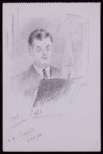 Portrait of HB Cresswell by Francis Wilfred Lawson