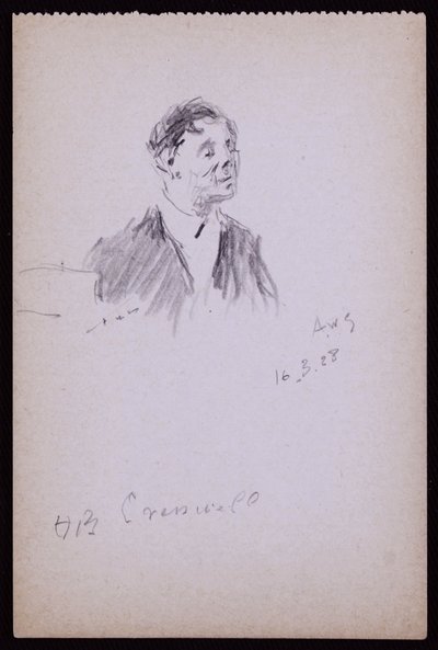 Portrait of HB Cresswell by Francis Wilfred Lawson