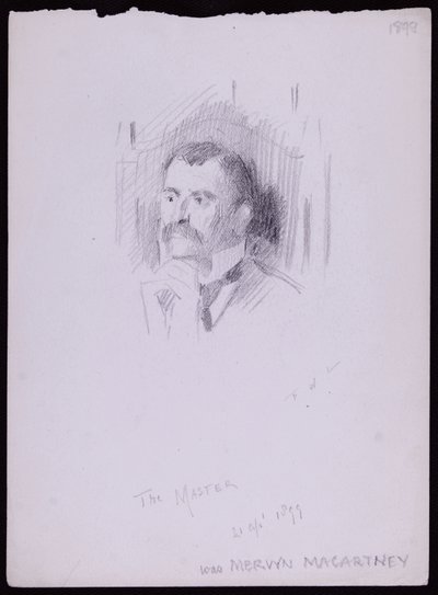 Portrait of Mervyn Macartney by Francis Wilfred Lawson