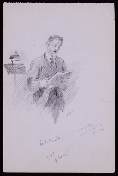 Portrait of Noel Heaton by Francis Wilfred Lawson