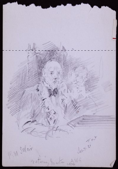 Portrait of RW Schultz Weir by Francis Wilfred Lawson
