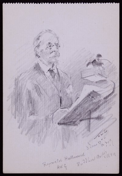 Portrait of Reginald Hallward by Francis Wilfred Lawson
